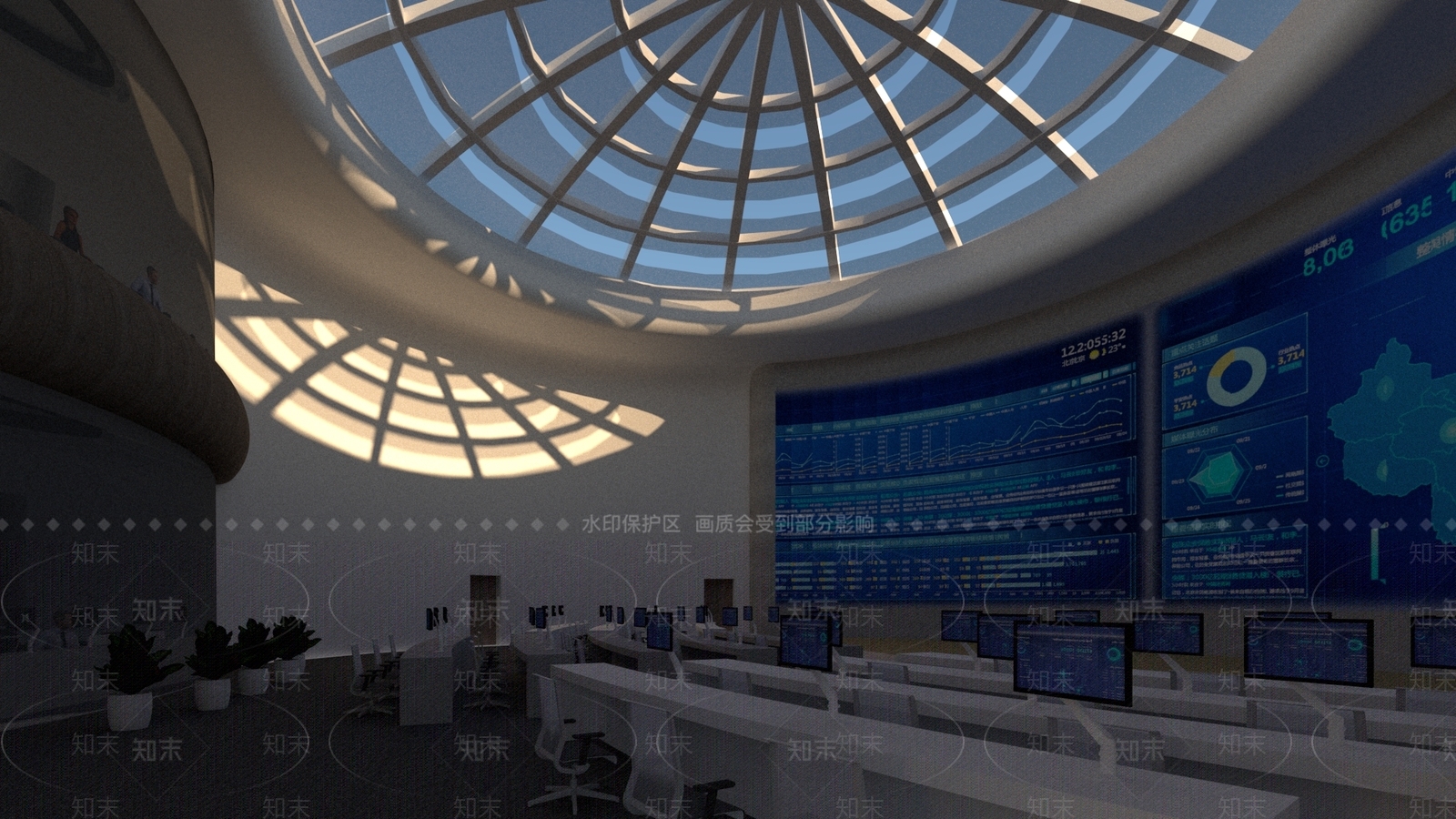 现代其他办公区域SU模型下载【ID:1188063178】