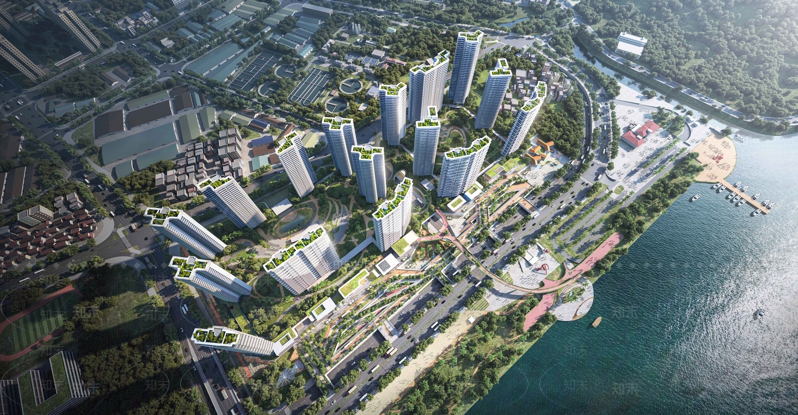 现代轻奢高层住宅SU模型下载【ID:1188064284】
