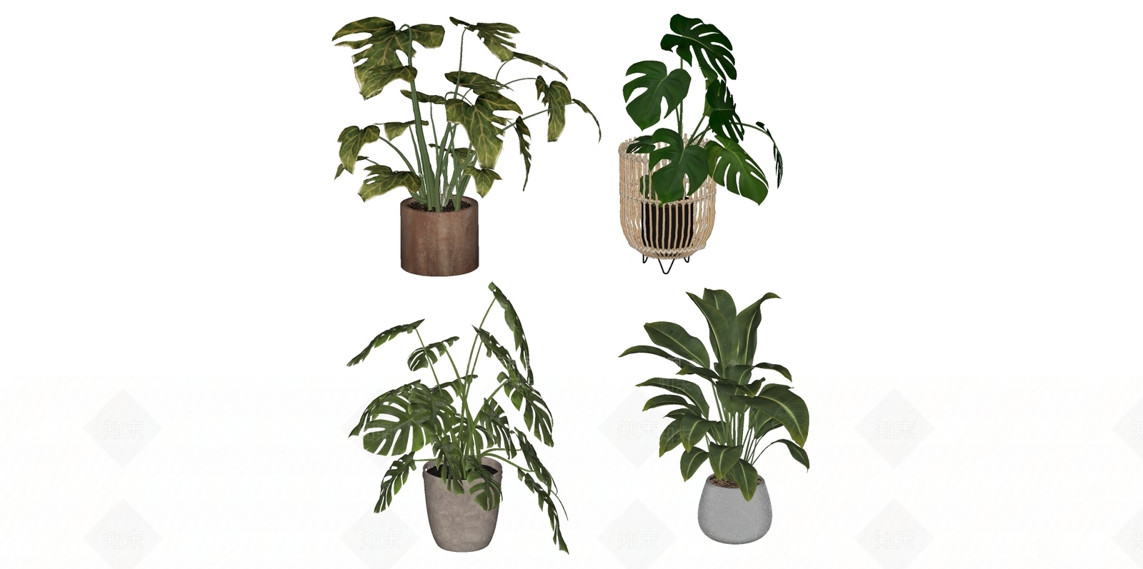 盆栽SU模型下载【ID:1188066667】