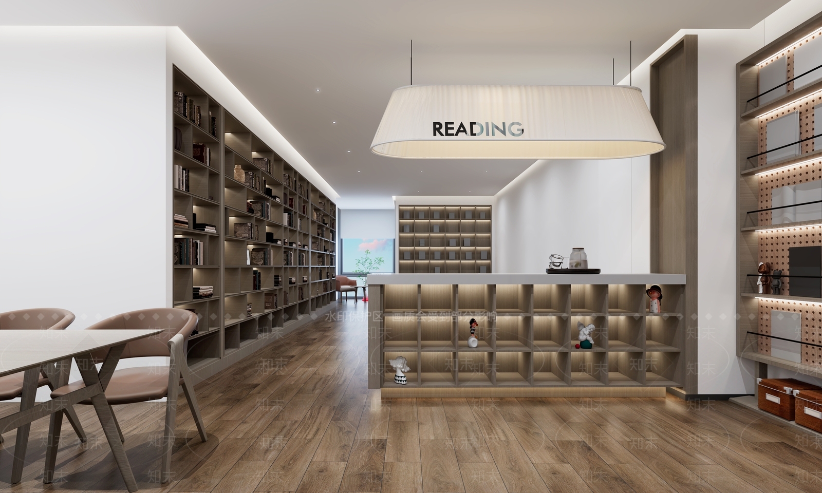 现代极简书店3D模型下载【ID:1188066827】