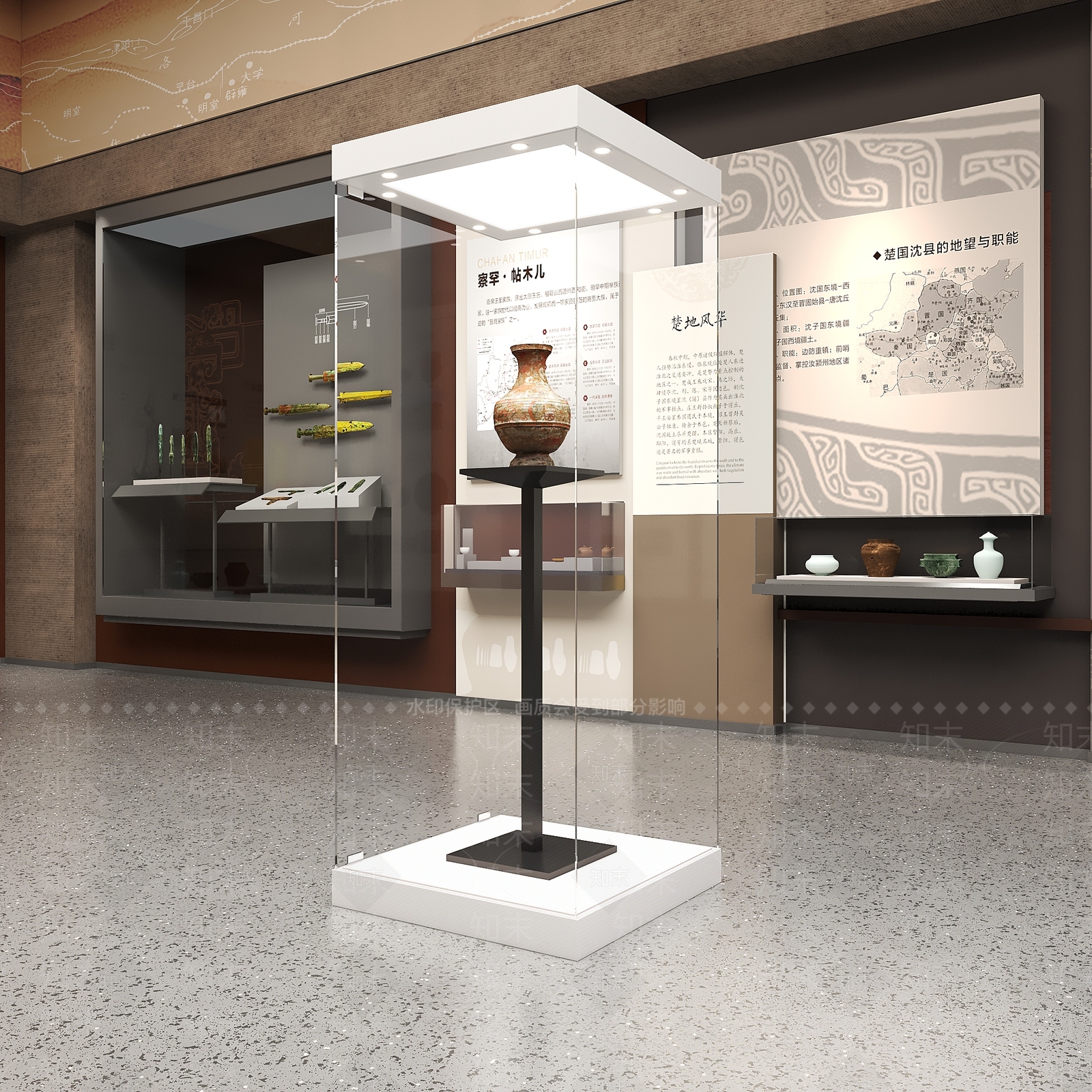 现代新中式博物馆3D模型下载【ID:1188068573】