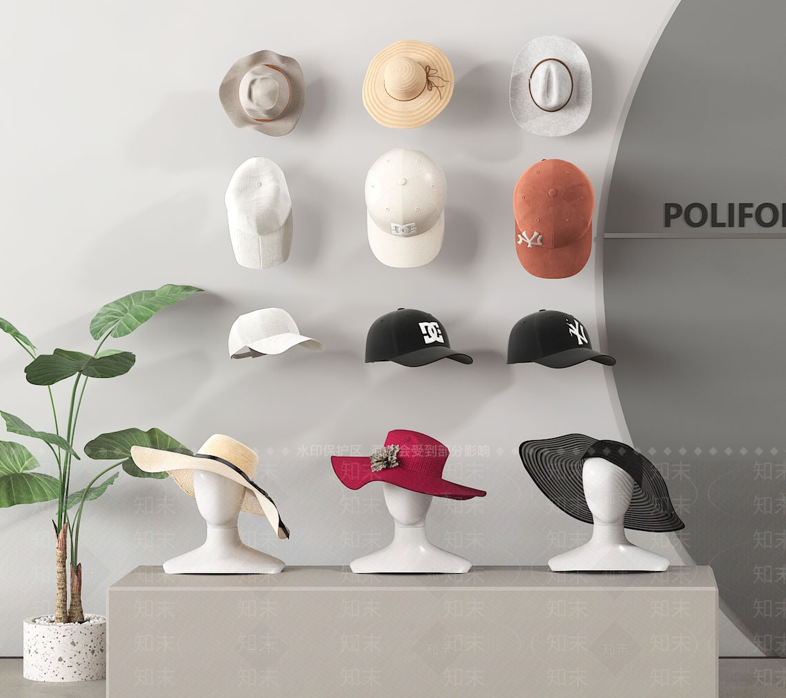 帽子3D模型下载【ID:1188070874】