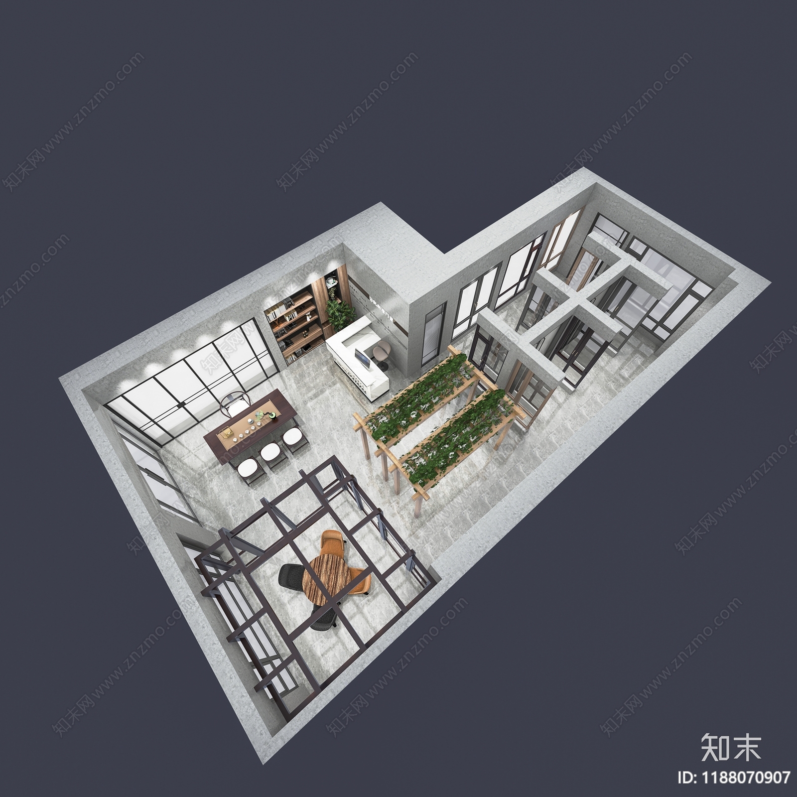 现代其他商业空间cad施工图下载【ID:1188070907】