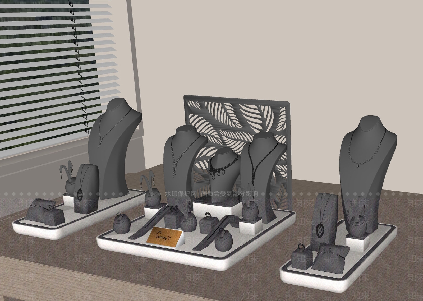 首饰SU模型下载【ID:1188071265】