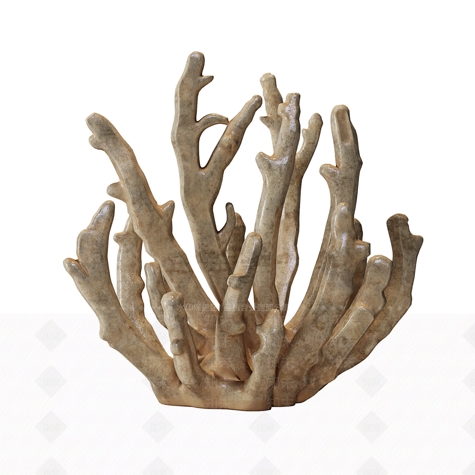 新中式现代雕塑摆件3D模型下载【ID:1188072794】