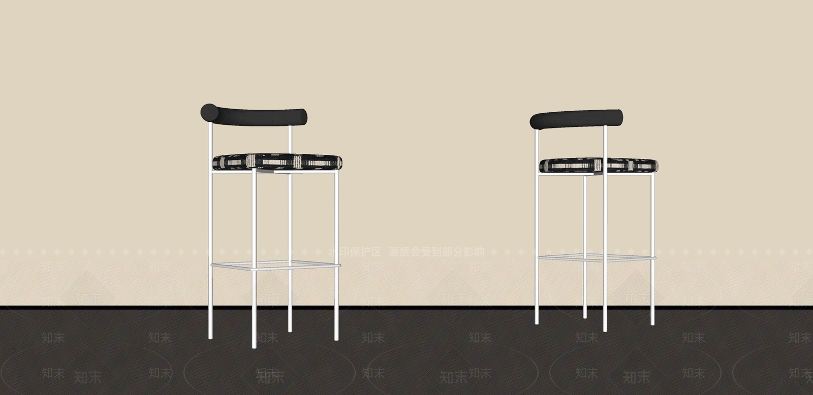 中古侘寂吧椅SU模型下载【ID:1188074240】