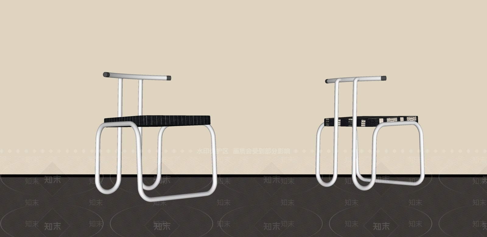 中古侘寂休闲椅SU模型下载【ID:1188074804】
