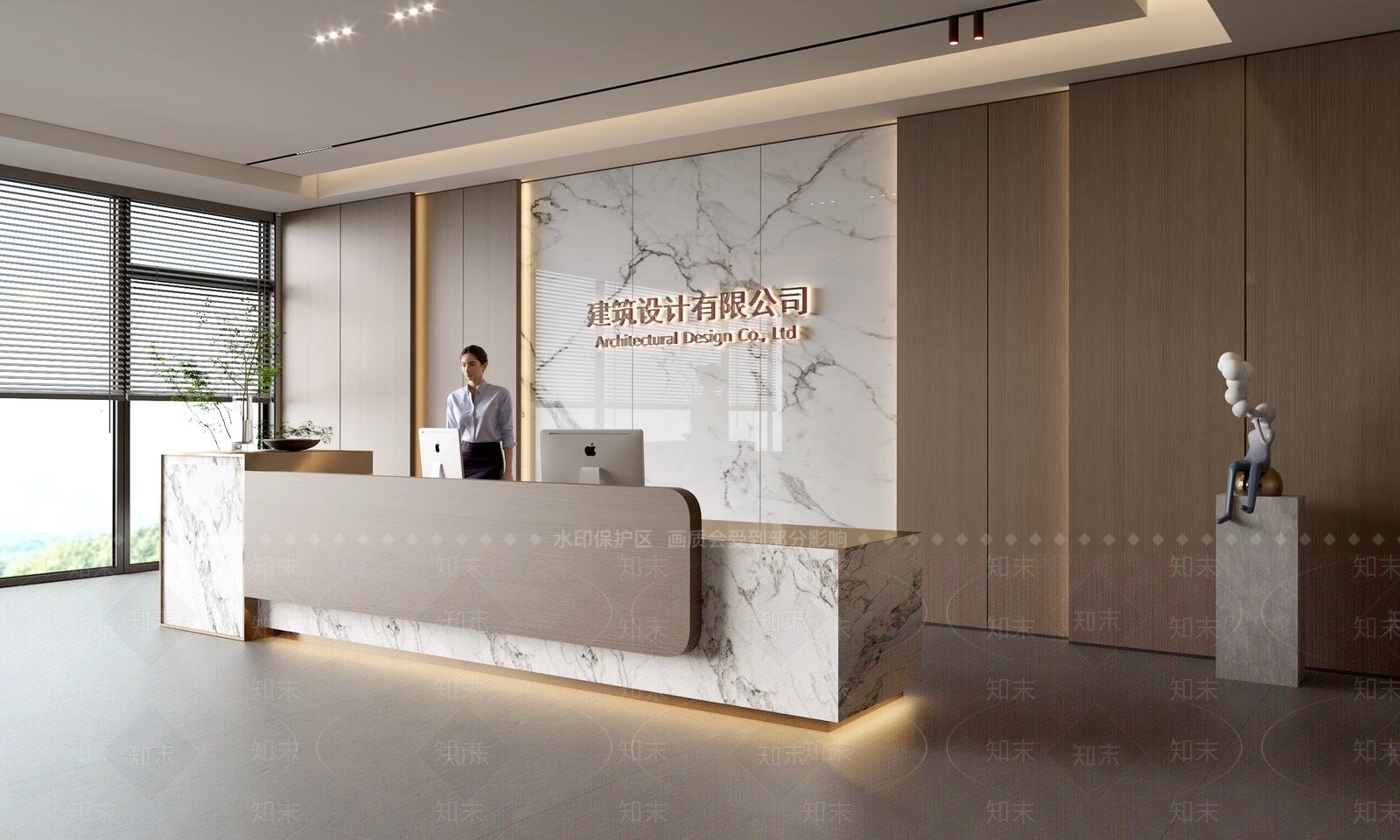 现代前台3D模型下载【ID:1188077255】