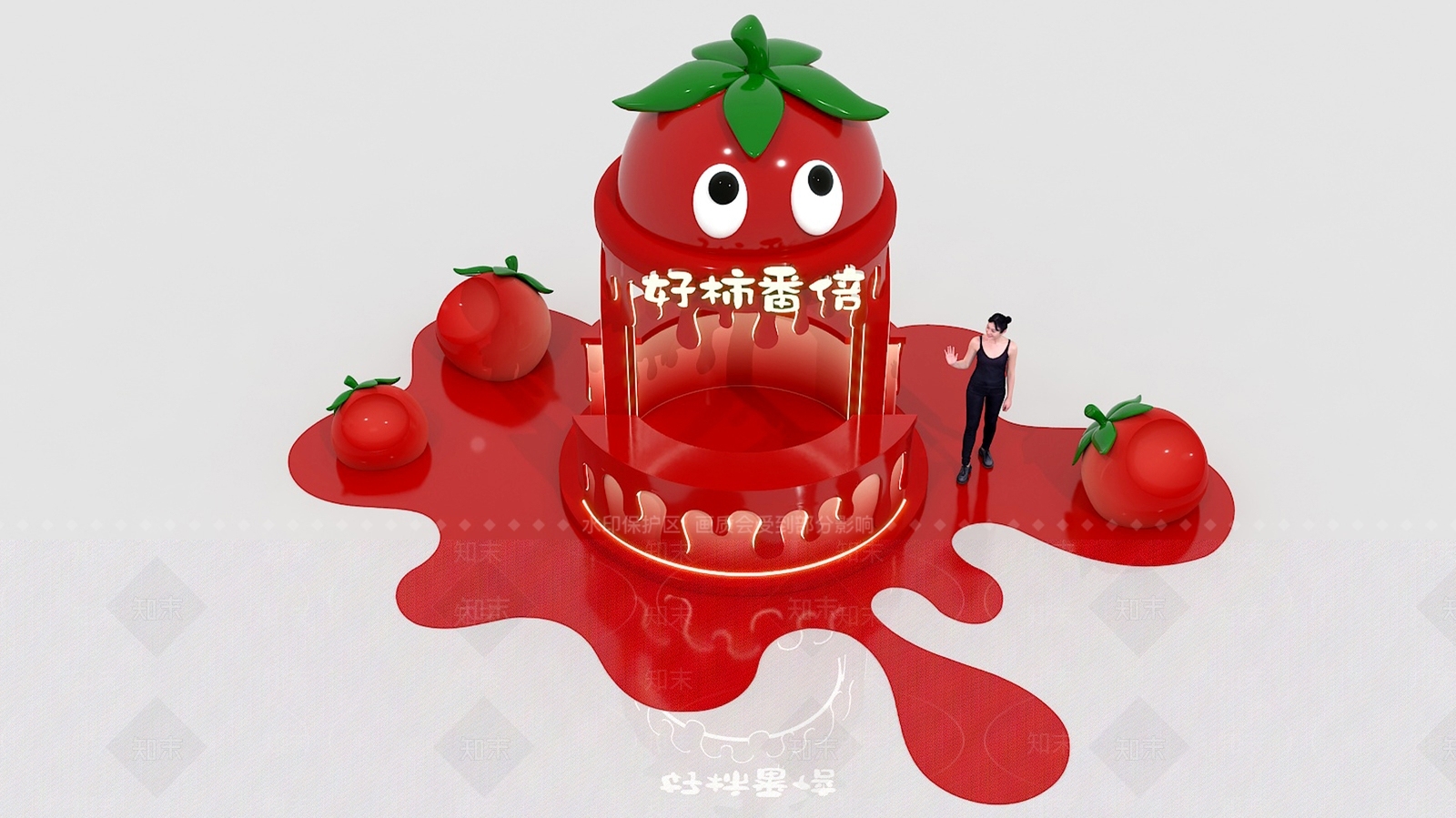 现代奶茶店3D模型下载【ID:1188078003】