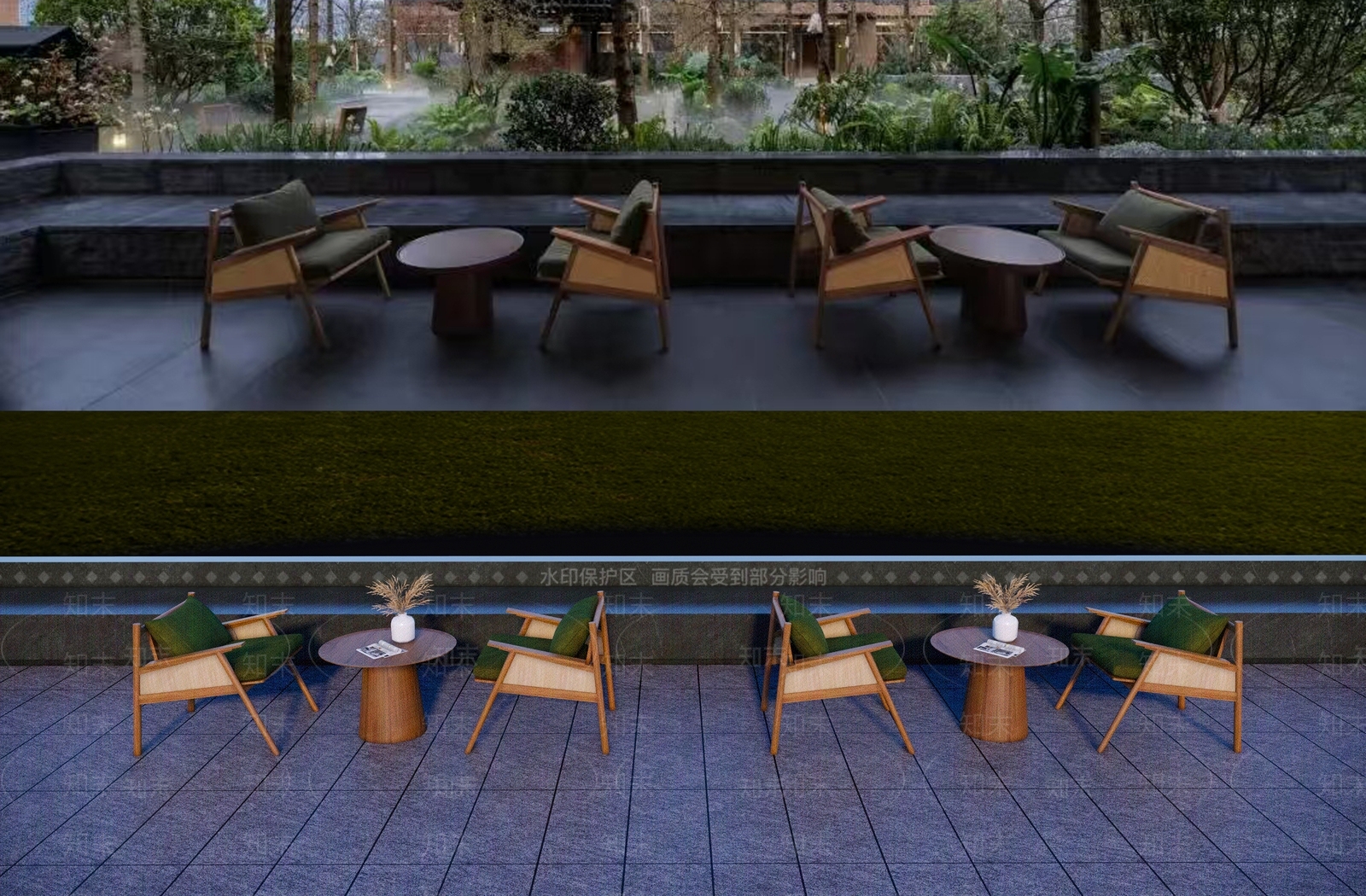 新中式日式其他户外家具SU模型下载【ID:1188083594】