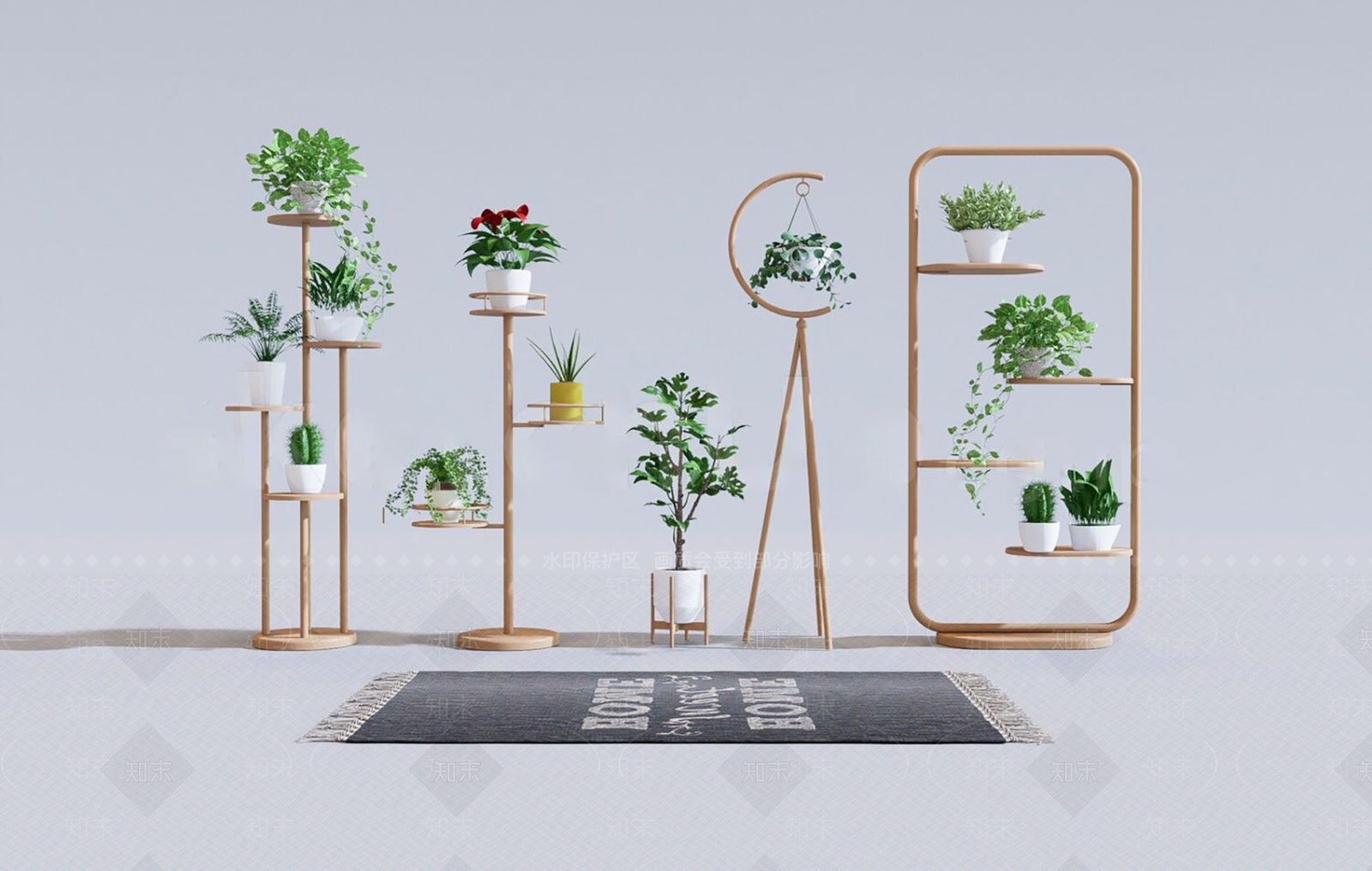 植物堆3D模型下载【ID:1188085356】