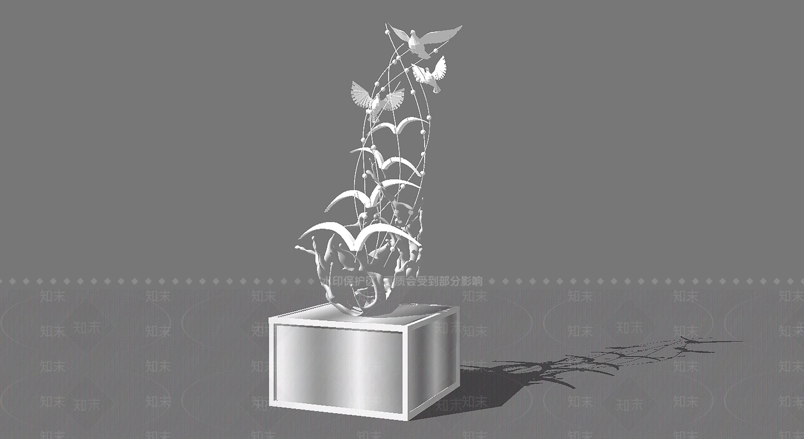 现代雕塑小品SU模型下载【ID:1188086274】