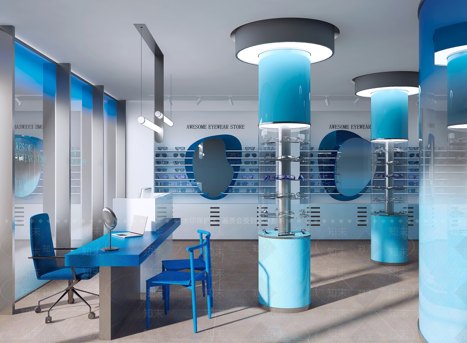 现代眼镜店3D模型下载【ID:1188088567】