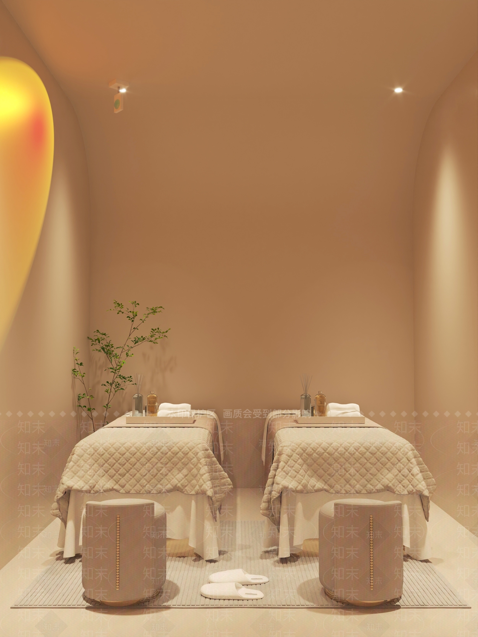 奶油美容院3D模型下载【ID:1188096386】
