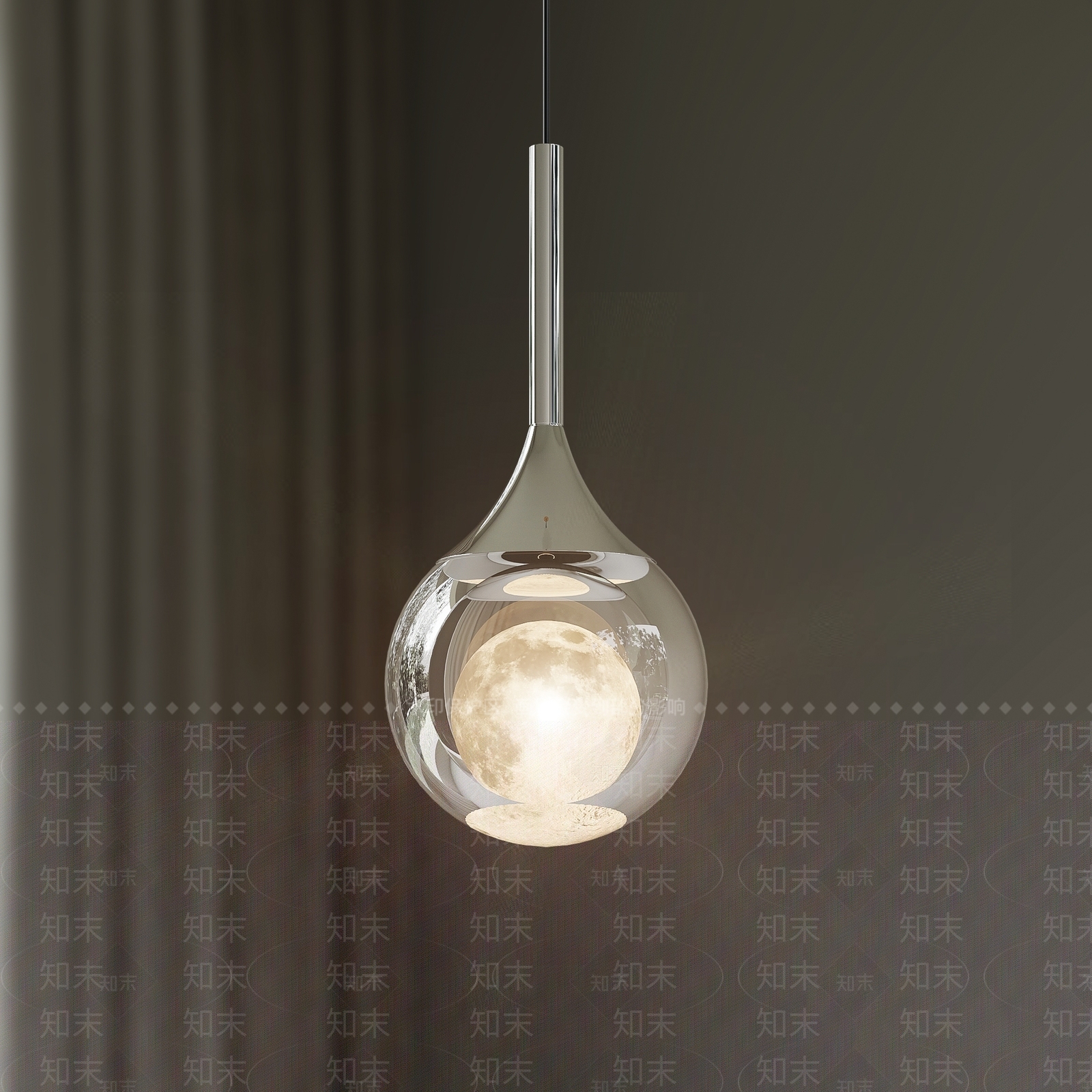 现代月球灯SU模型下载【ID:1188100171】