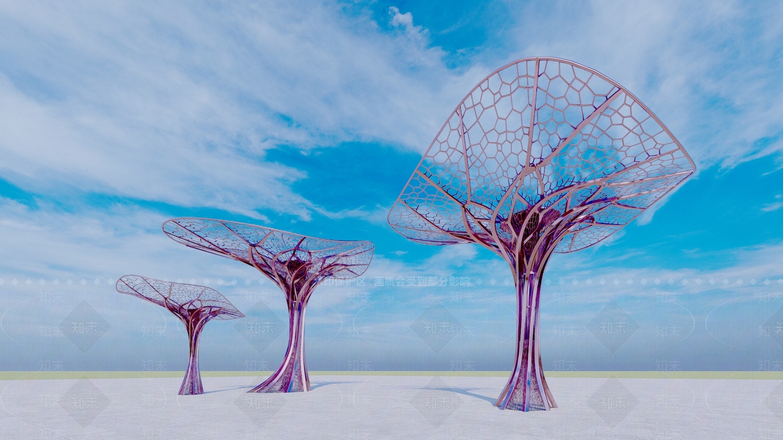 现代景观柱SU模型下载【ID:1188101878】