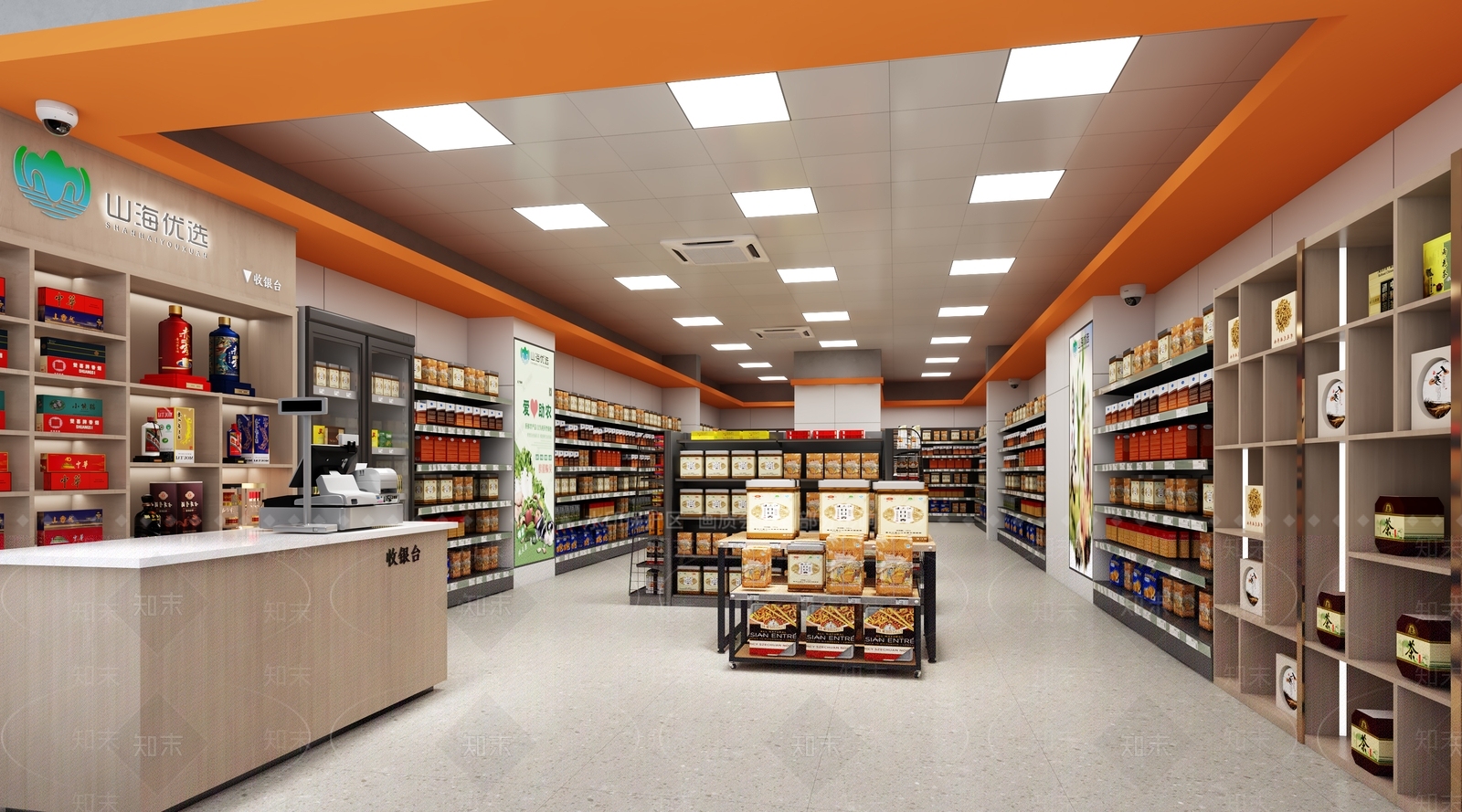 现代超市3D模型下载【ID:1188106827】