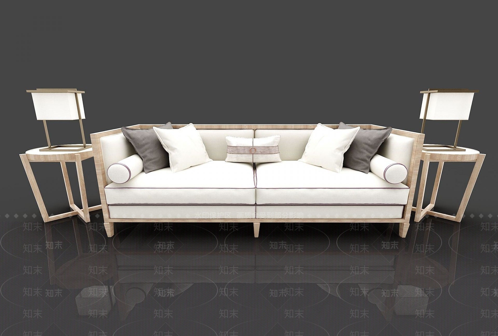 现代双人沙发3D模型下载【ID:1188110383】