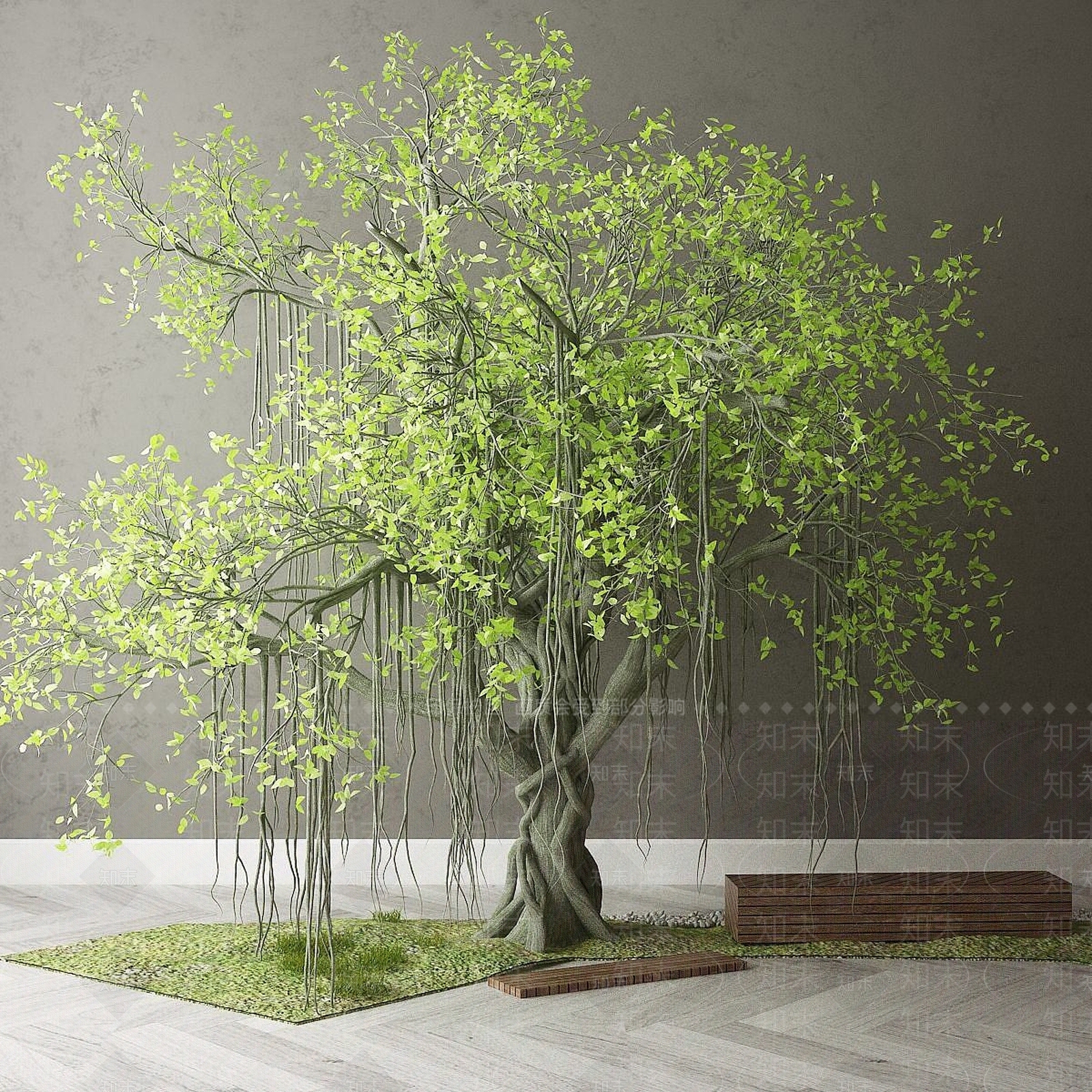 现代办公桌3D模型下载【ID:1188112446】