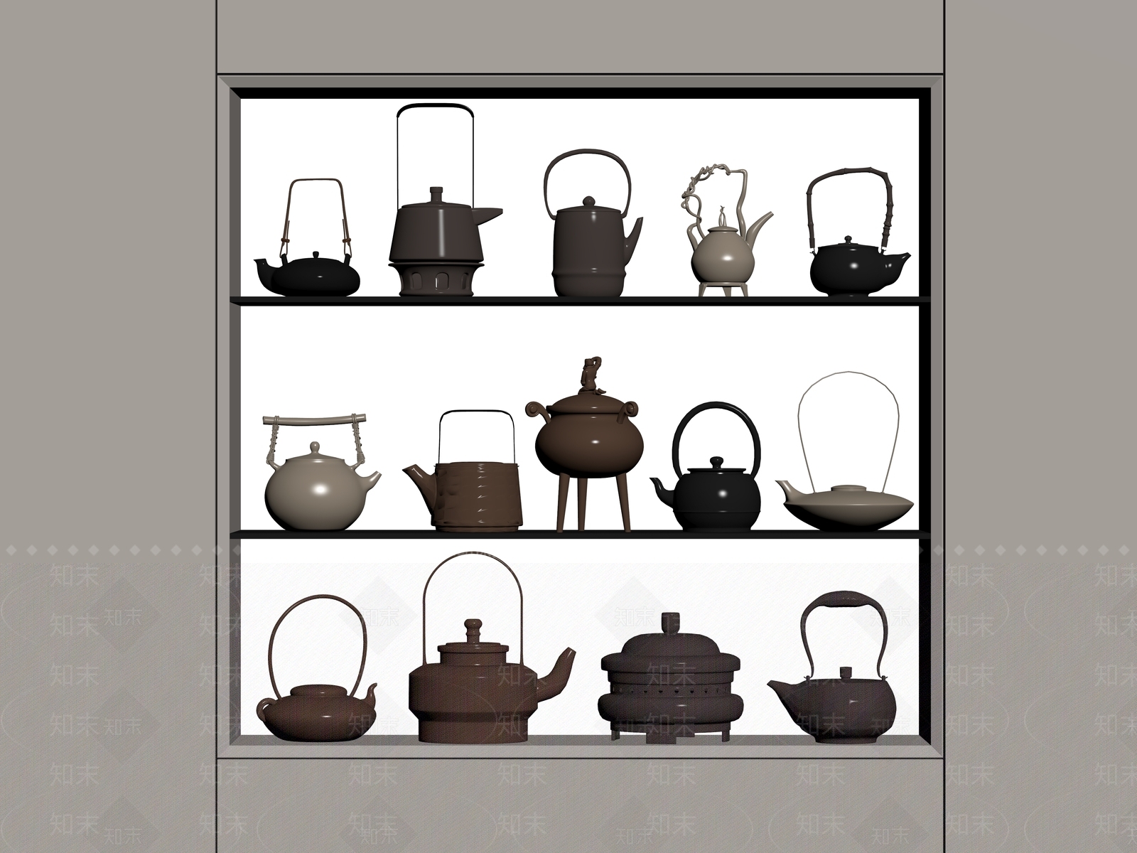 茶具SU模型下载【ID:1188112750】