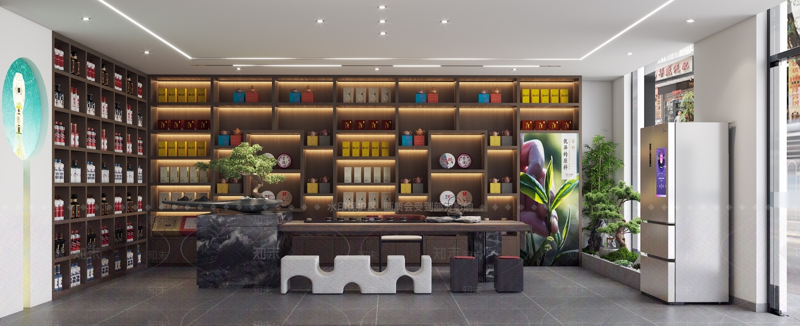 现代烟酒店3D模型下载【ID:1188115327】