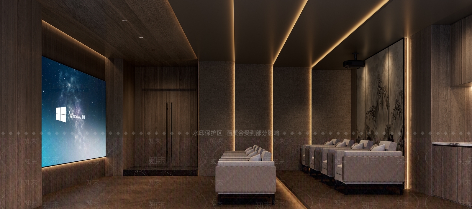 现代影音室3D模型下载【ID:1188115208】