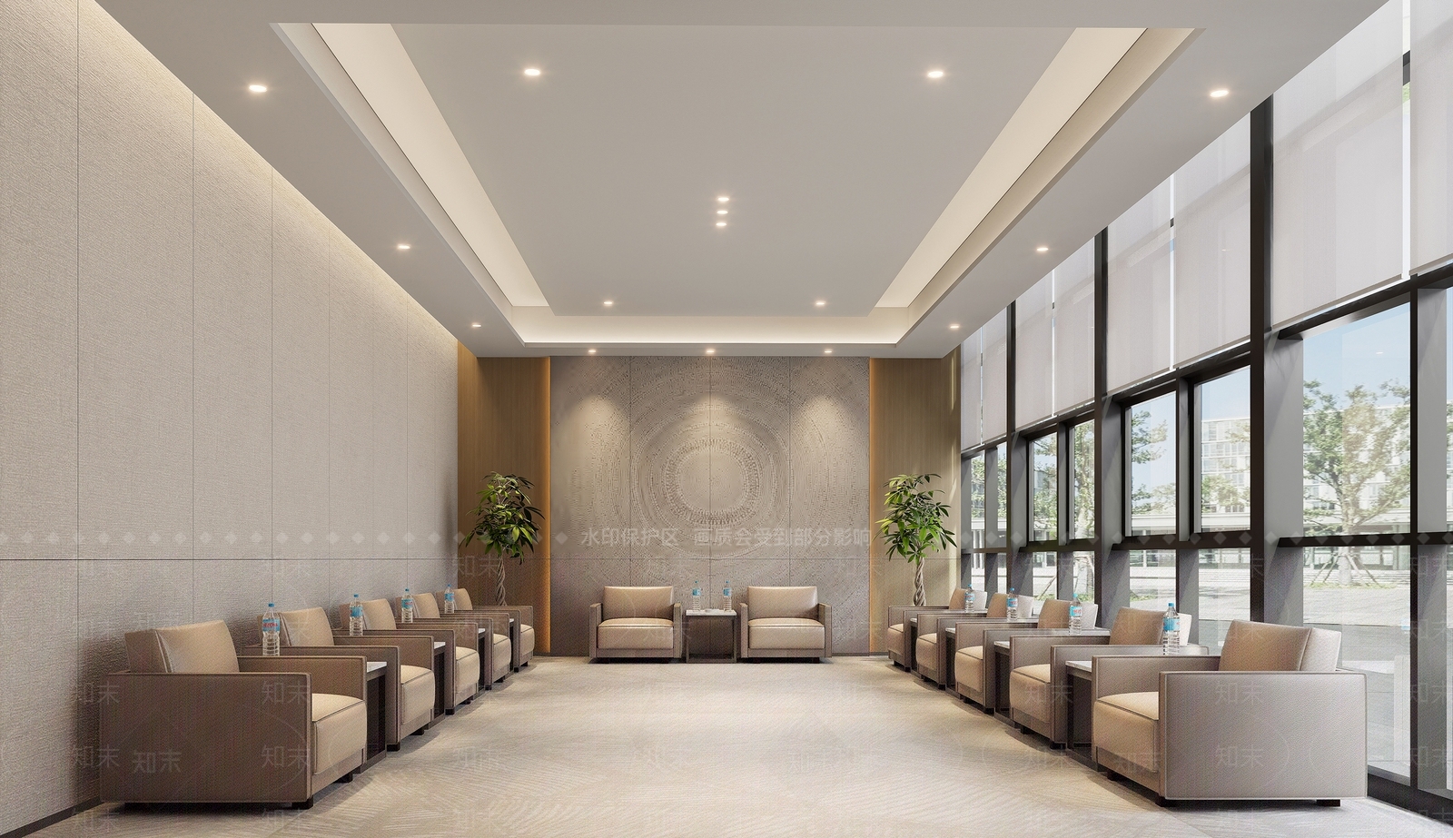 现代简约接待室SU模型下载【ID:1188123143】