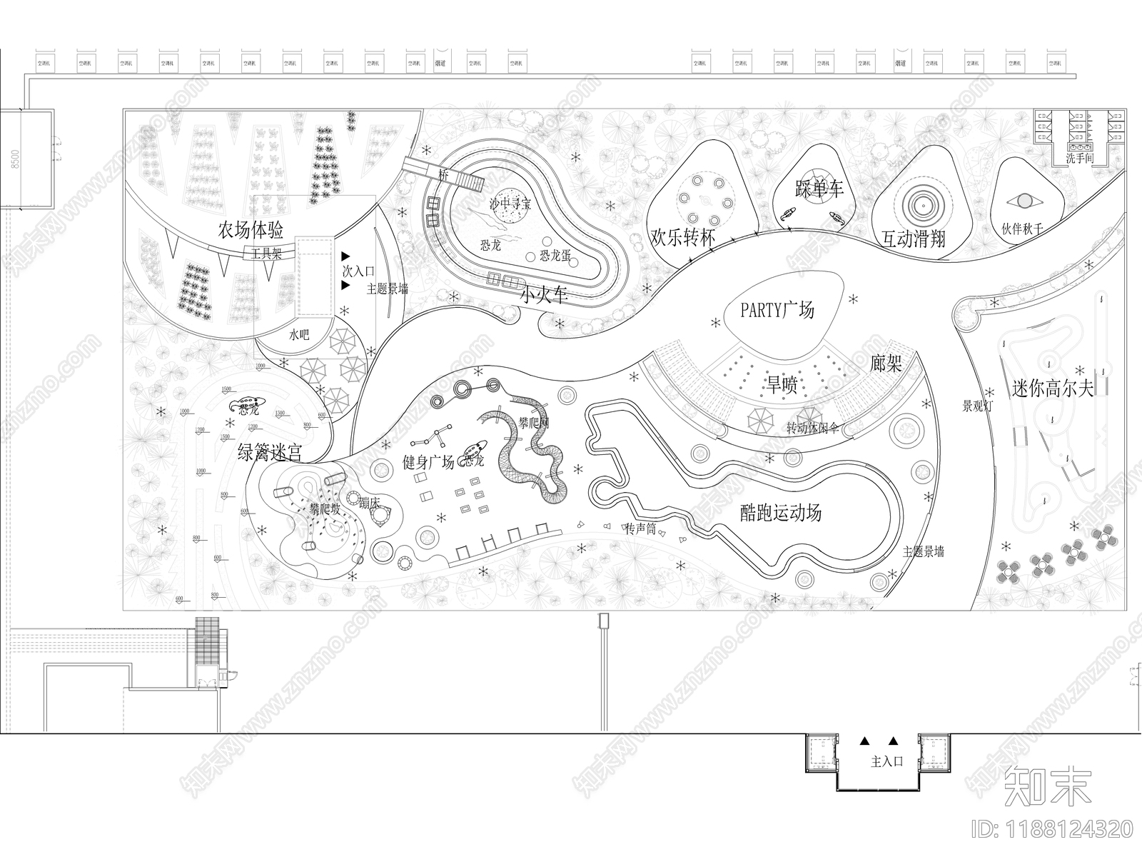 现代儿童乐园施工图下载【ID:1188124320】