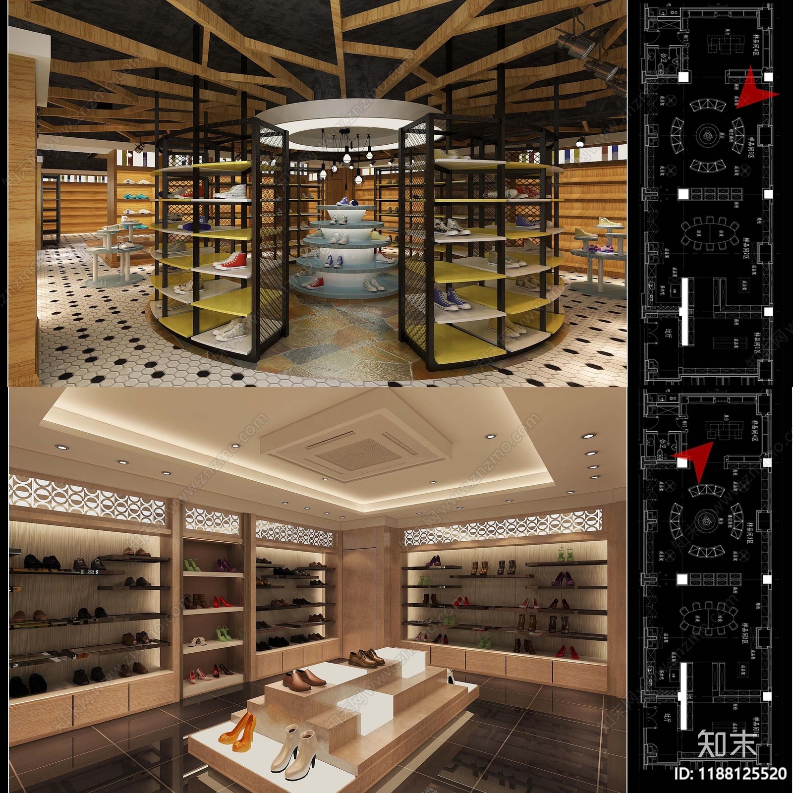 现代整体办公空间cad施工图下载【ID:1188125520】
