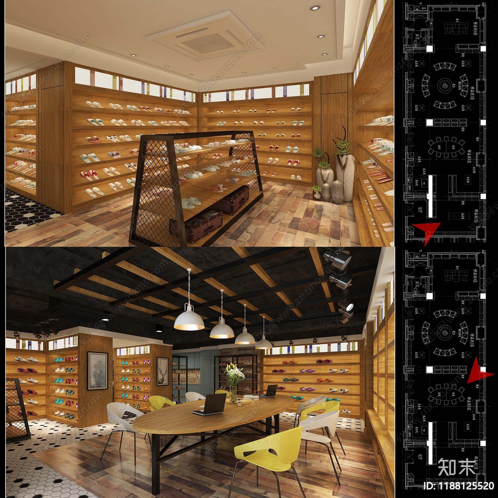 现代整体办公空间cad施工图下载【ID:1188125520】