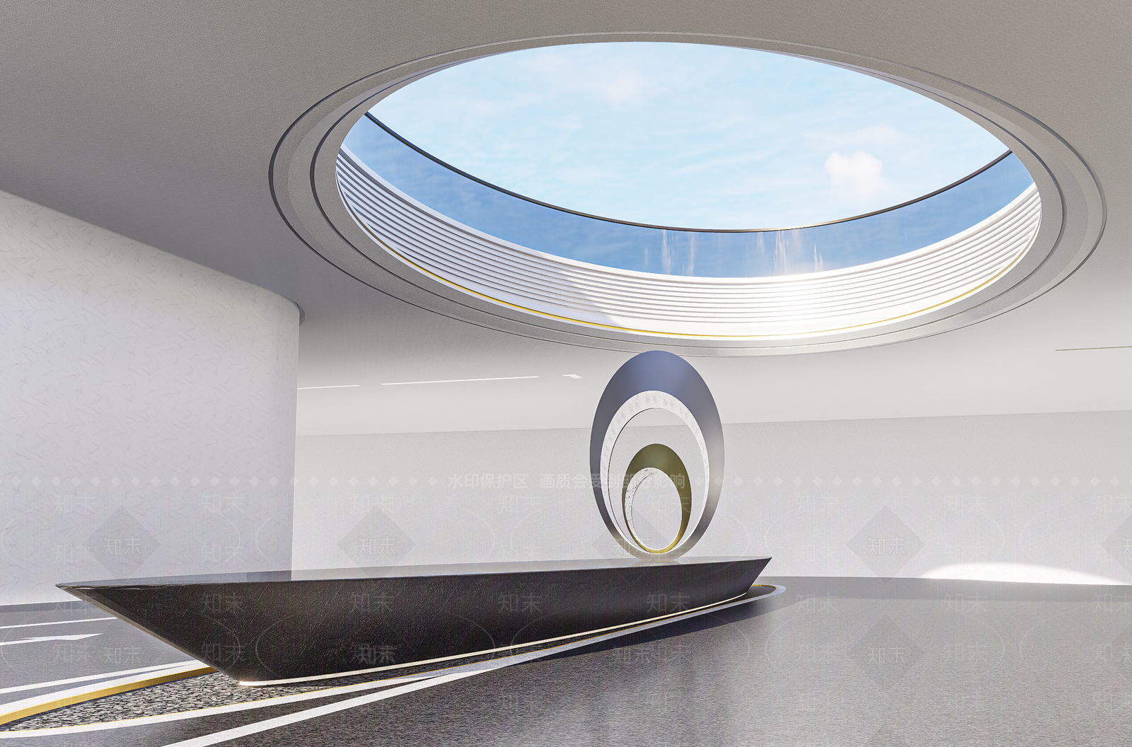 现代雕塑小品SU模型下载【ID:1188125893】