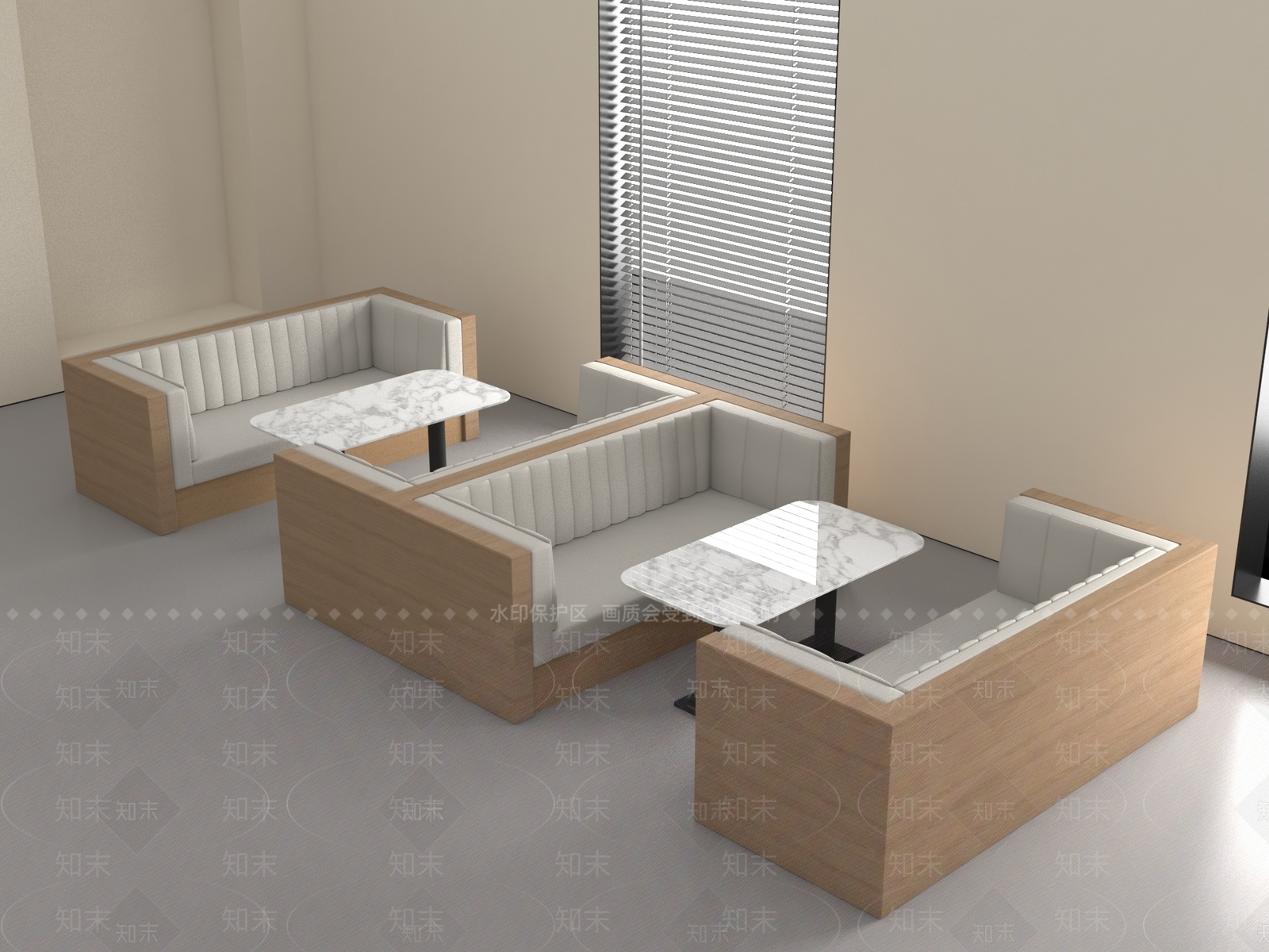 现代卡座沙发3D模型下载【ID:1188127613】