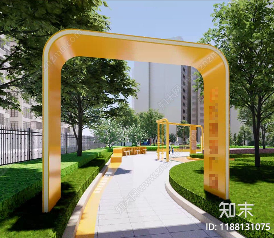 现代廊架施工图下载【ID:1188131075】