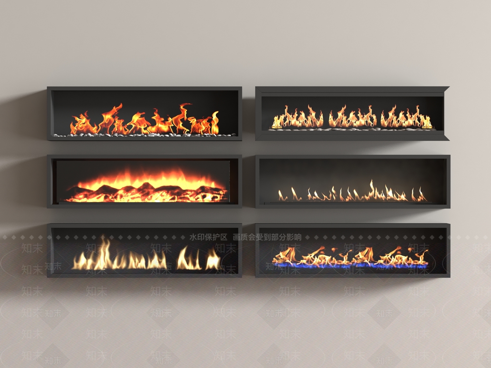 现代壁炉3D模型下载【ID:1188131429】