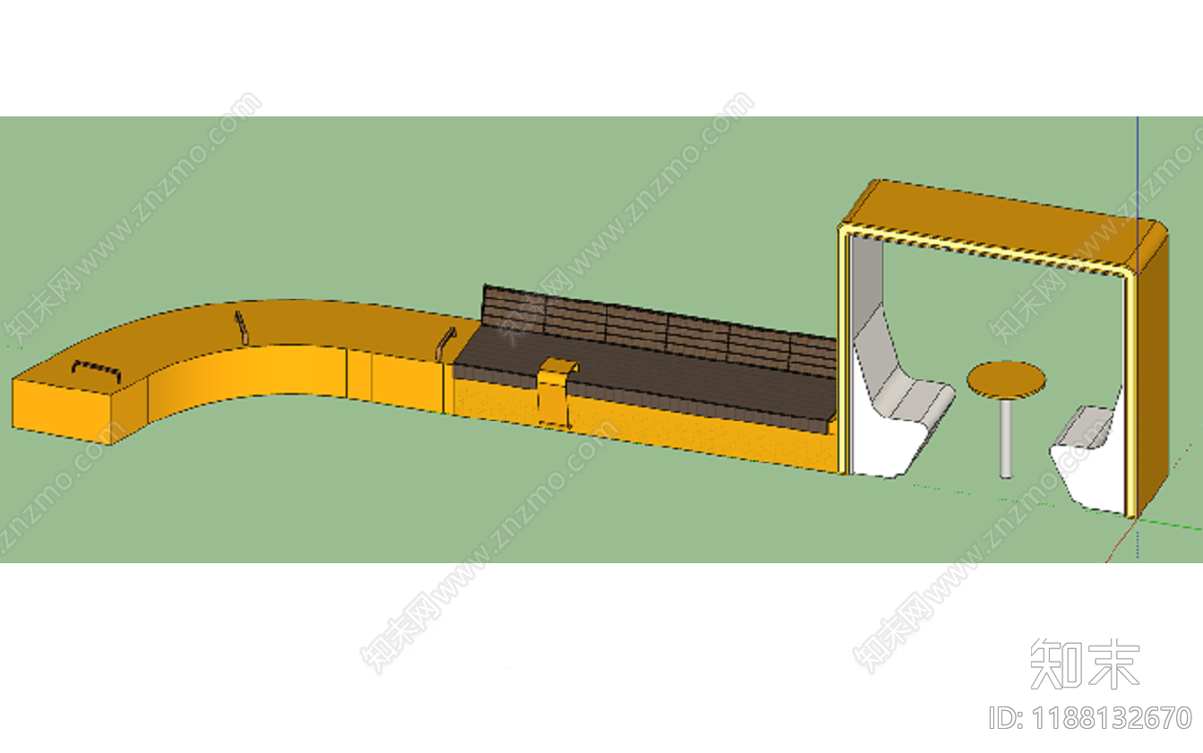 现代综合景观小品施工图下载【ID:1188132670】
