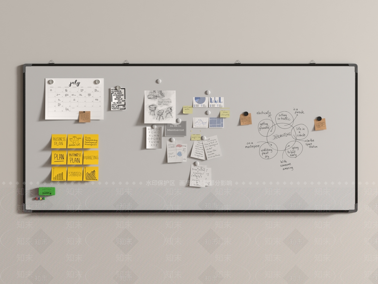 其他办公用品SU模型下载【ID:1188133396】