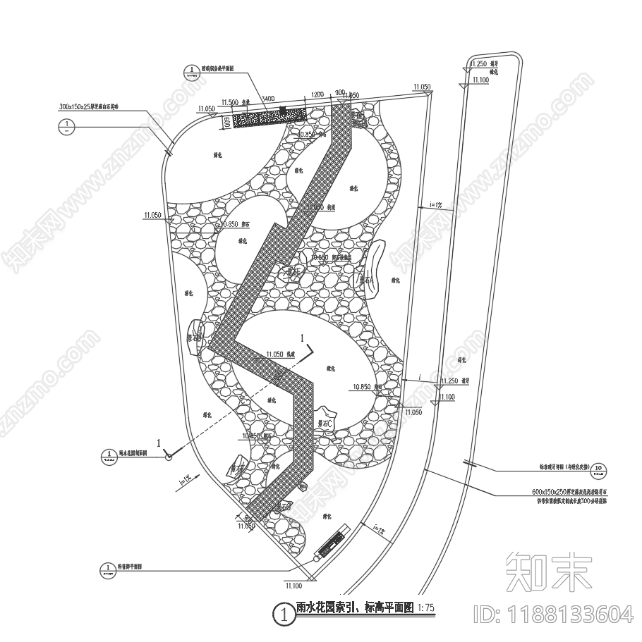 现代其他景观cad施工图下载【ID:1188133604】