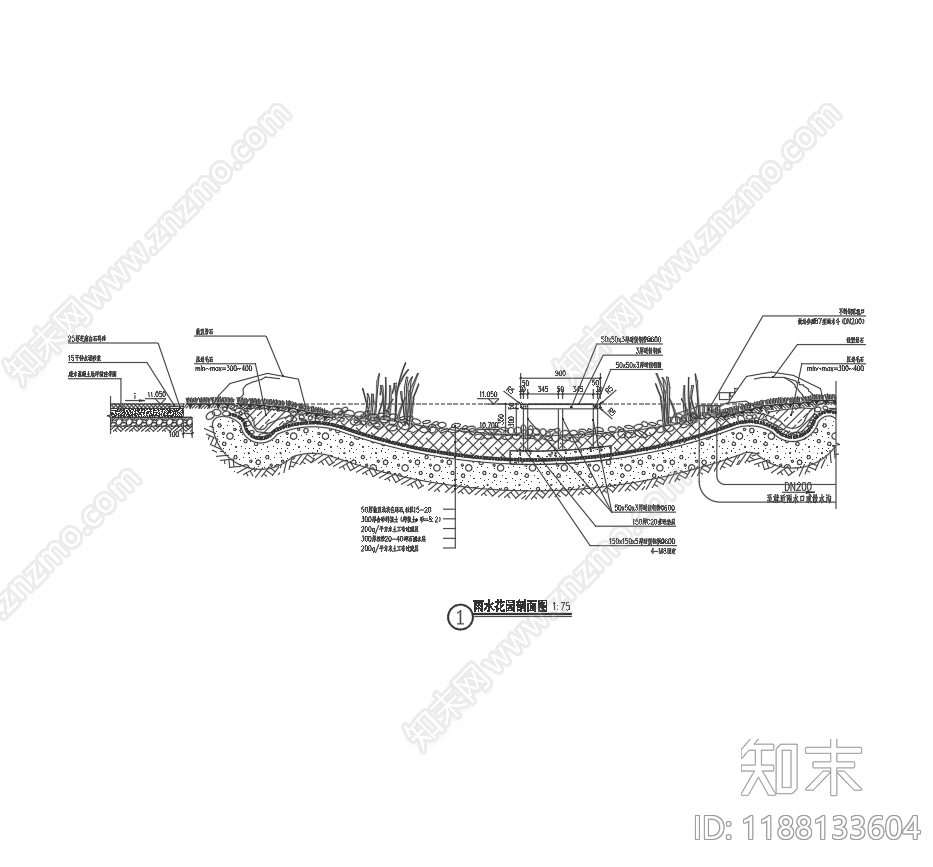 现代其他景观cad施工图下载【ID:1188133604】
