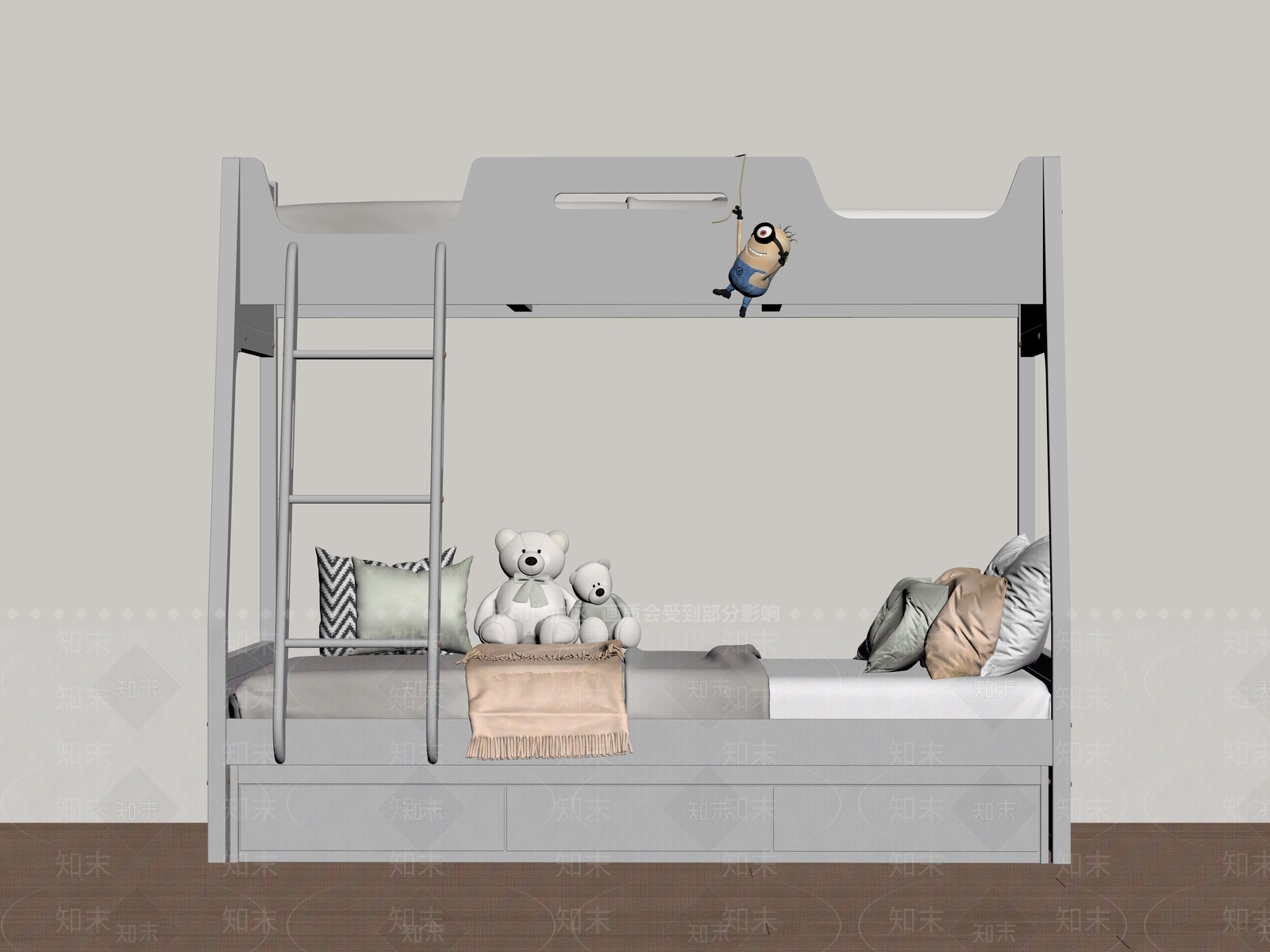 上下床SU模型下载【ID:1188134774】