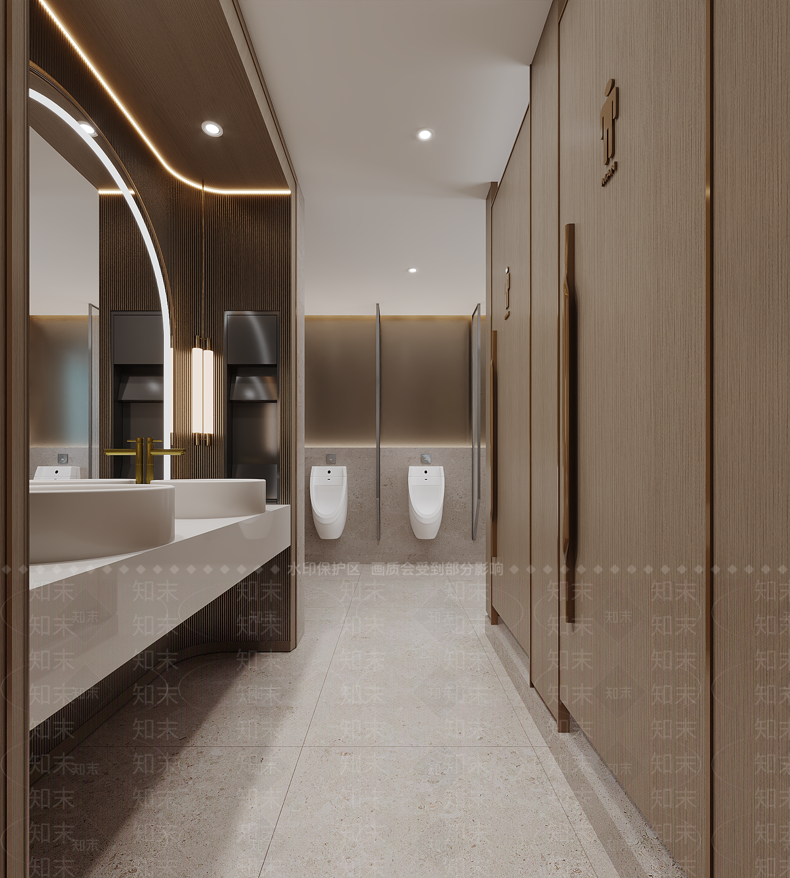 现代公共卫生间3D模型下载【ID:1188136067】