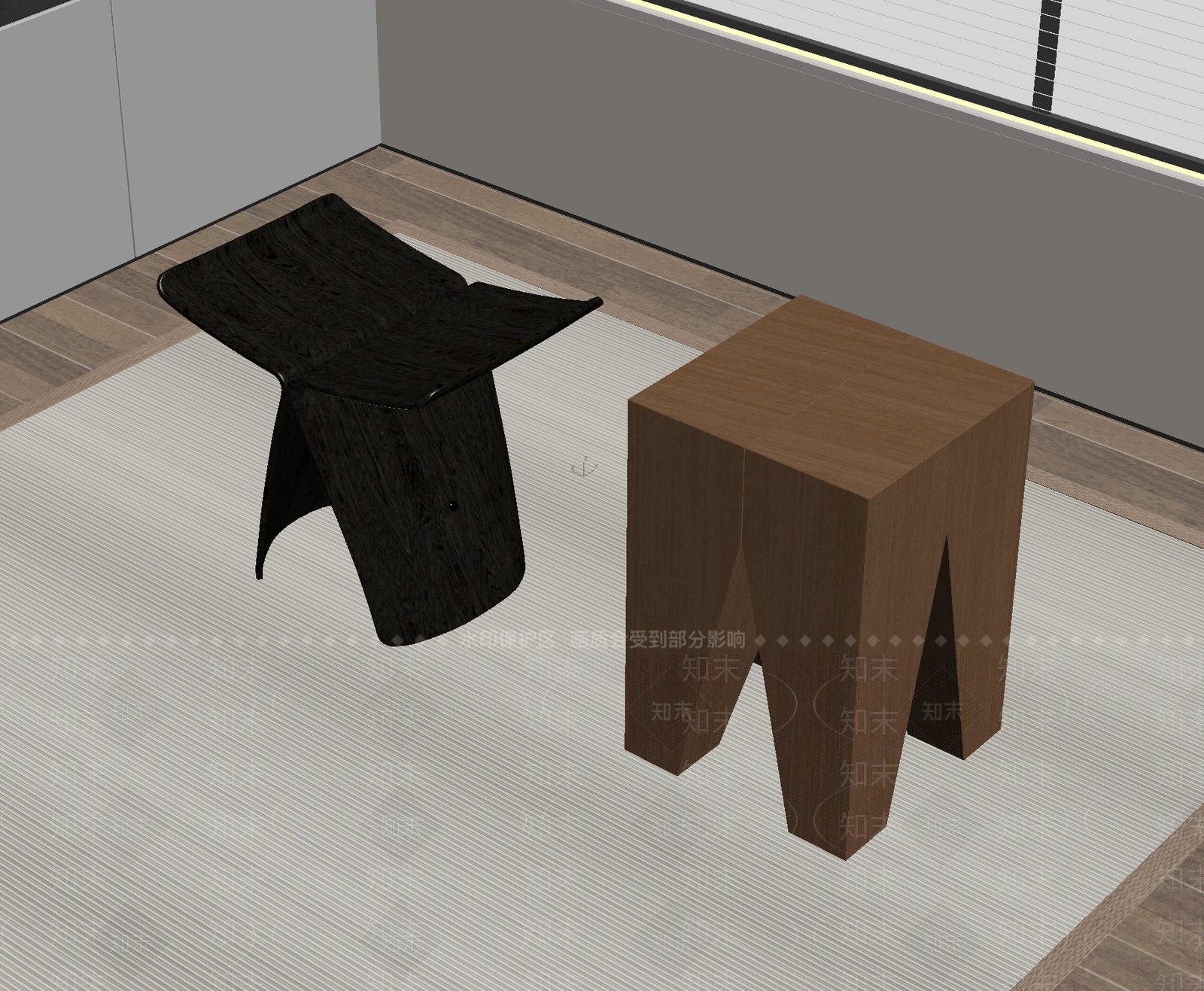 现代其他凳子SU模型下载【ID:1188137128】