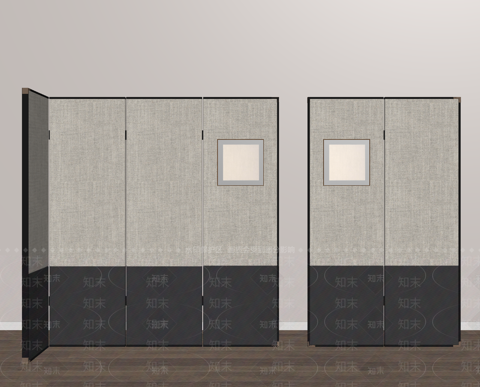 现代屏风SU模型下载【ID:1188137508】