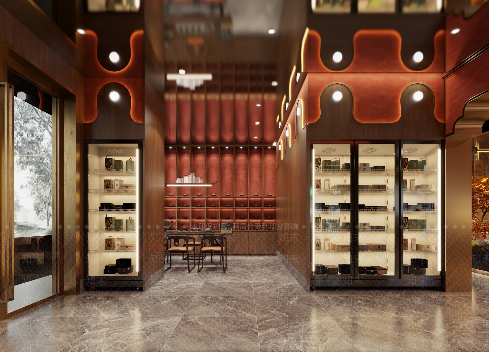 新中式茶叶店3D模型下载【ID:1215052318】