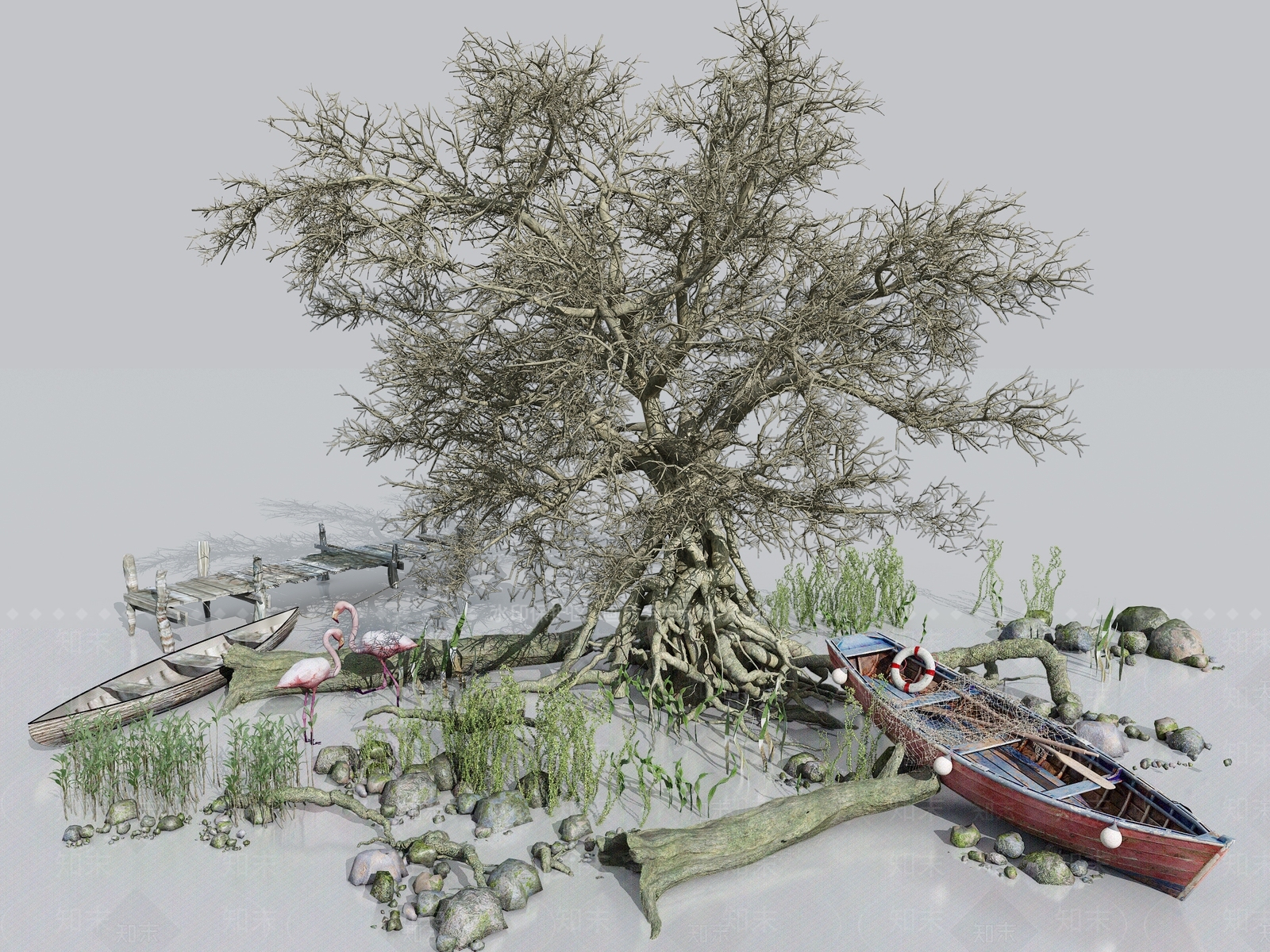 景观树3D模型下载【ID:1188139405】