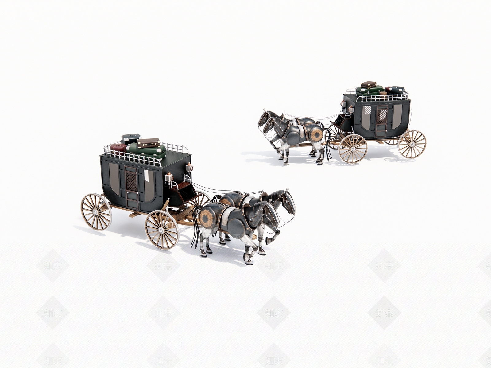 马车SU模型下载【ID:1188139374】