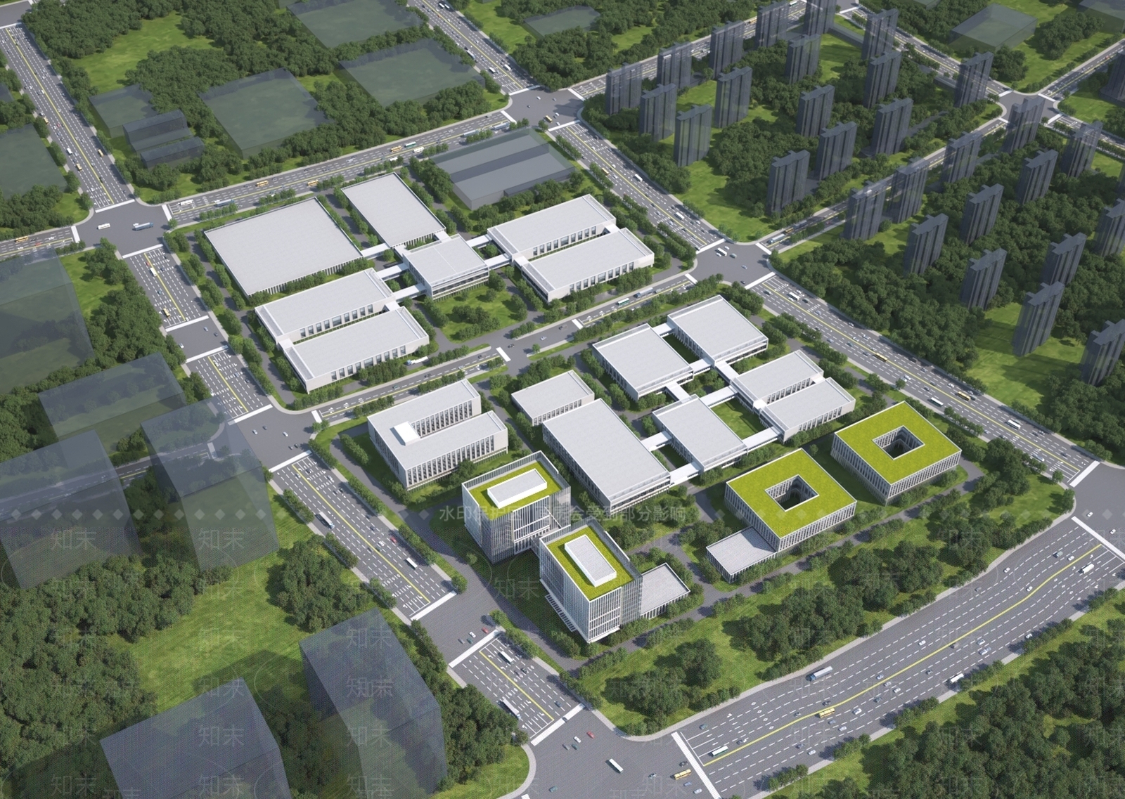 现代厂房3D模型下载【ID:1188140220】