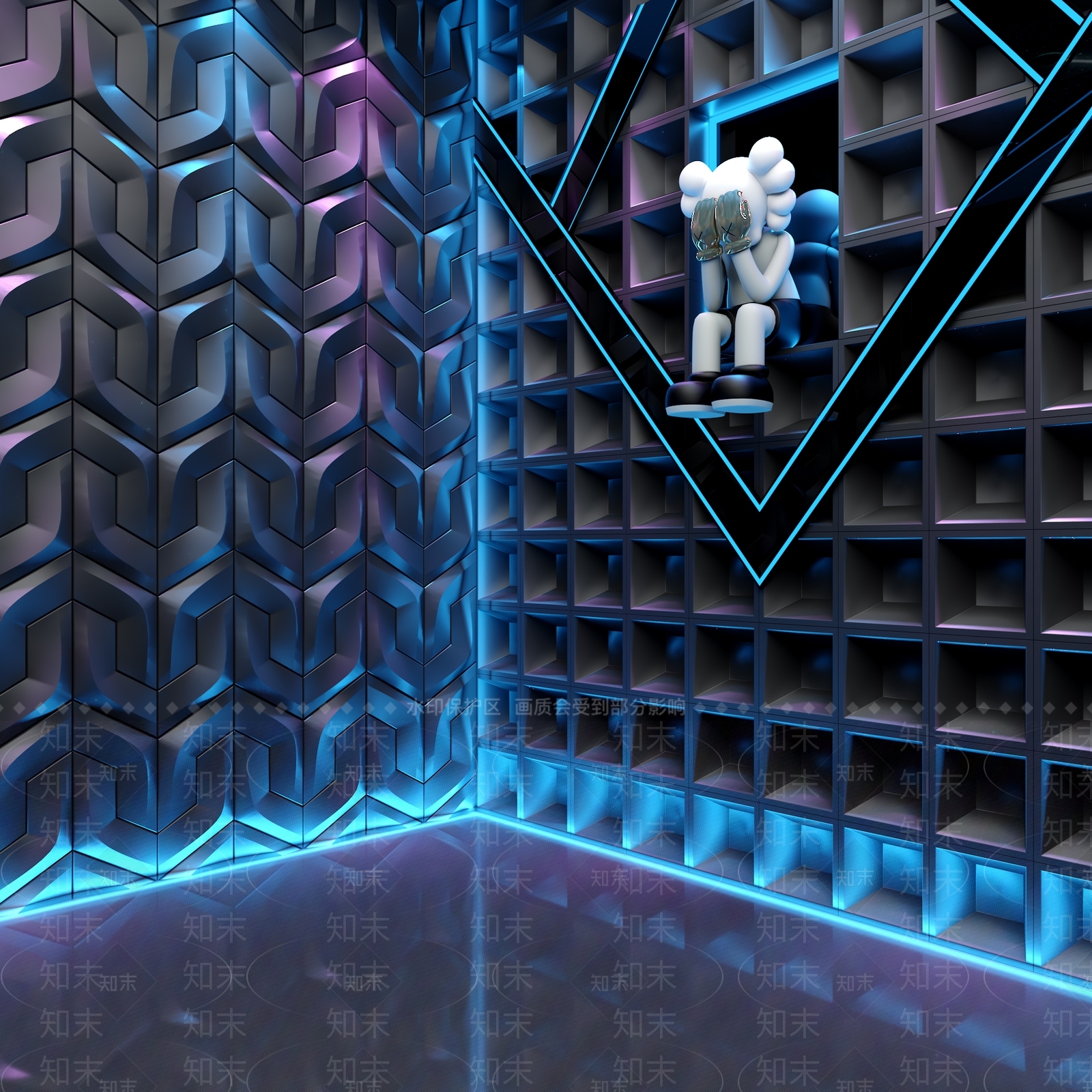 现代舞台3D模型下载【ID:1188140827】