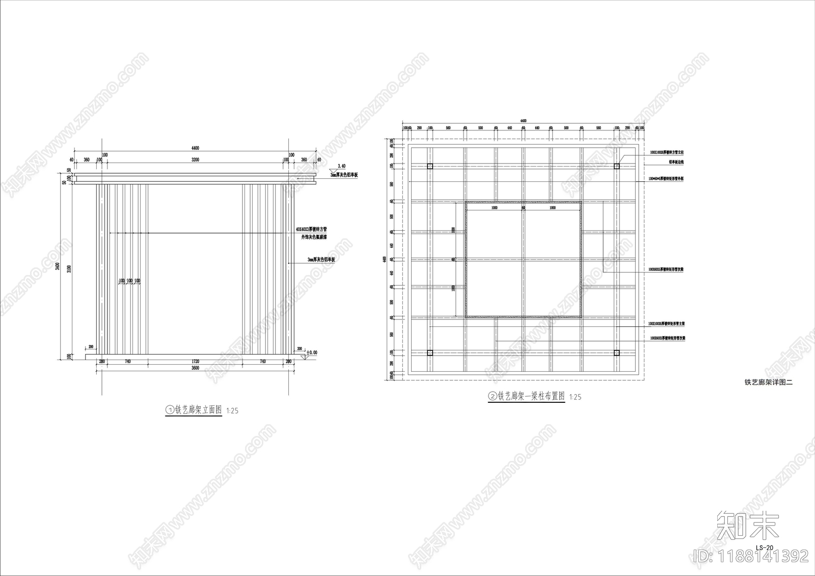 钢结构cad施工图下载【ID:1188141392】