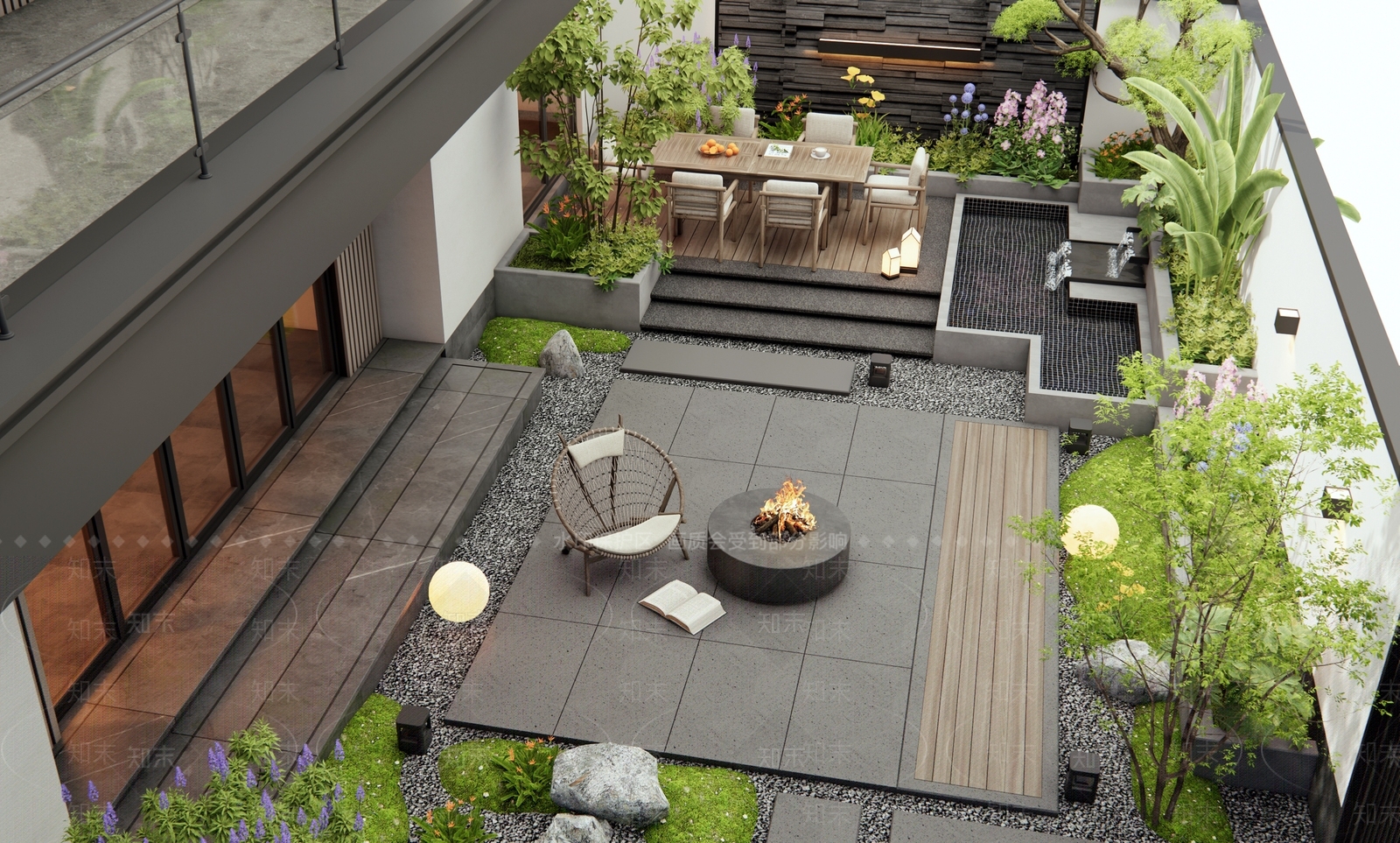 现代庭院3D模型下载【ID:1188141958】