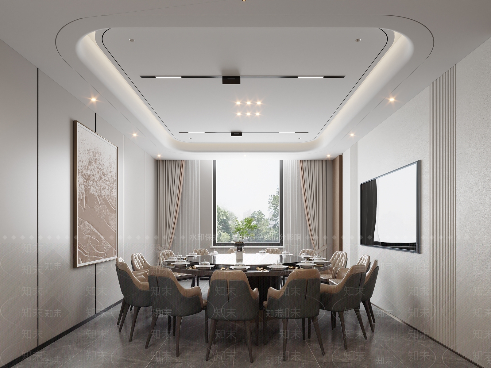 现代包厢3D模型下载【ID:1188142607】